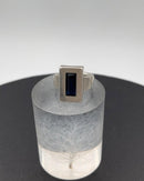 Hans Hansen Sterling sølv Ring med blå safir No 304 - Danam Antik