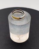 Rauff ring af sterlingsølv med detalje af satineret guld - Danam Antik