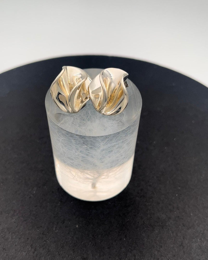 Georg Jensen Sterling Sølv Øreringe (Clips) - Danam Antik