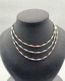 Georg Jensen Sterling Sølv Halskæde No 40 (3 rækker) - Danam Antik