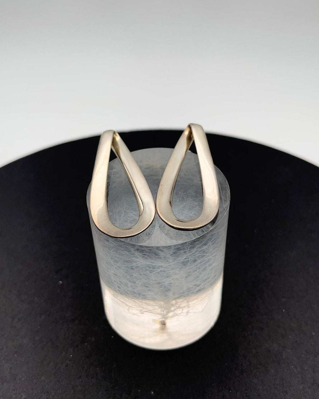 Georg Jensen Sterling Sølv Øreringe No 452 Infinity - Danam Antik