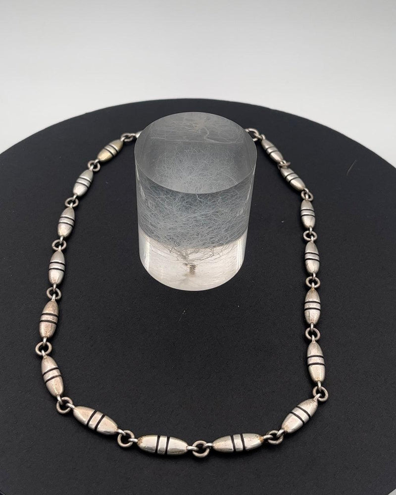 Georg Jensen Sterling Sølv Leddelt Halskæde No 391 - Danam Antik