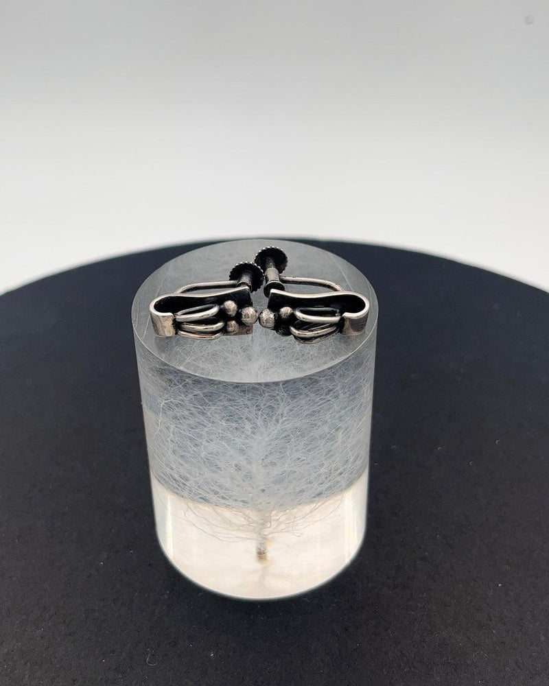 Hans Hansen Sterling Sølv Øreskruer - Danam Antik