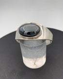 Bent Knudsen Sterling Sølv Armbånd med sort sten No 19 - Danam Antik