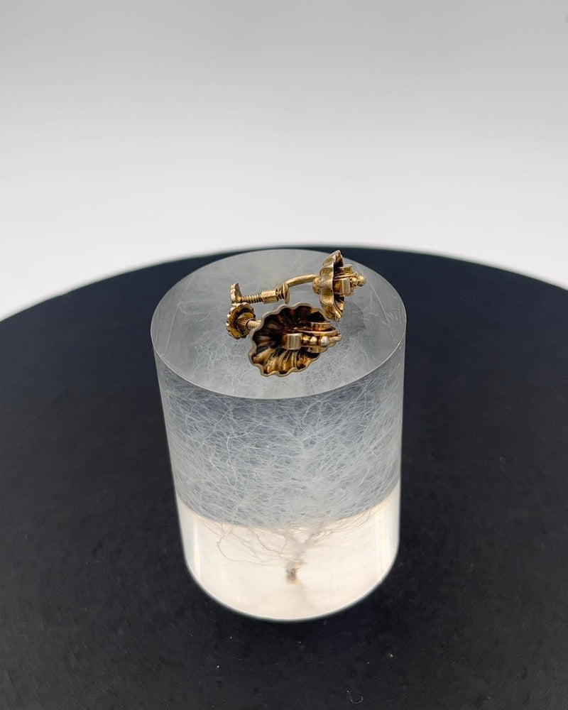 Hans Hansen Øreringe i Forgyldt Sterling Sølv - Danam Antik