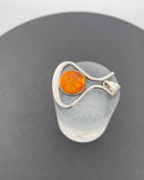 Niels Erik From Sterling Sølv vedhæng med rav - Danam Antik