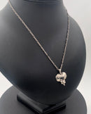 Georg Jensen Sterling Sølv Årssmykke vedhæng med kæde fra 1996 - Danam Antik