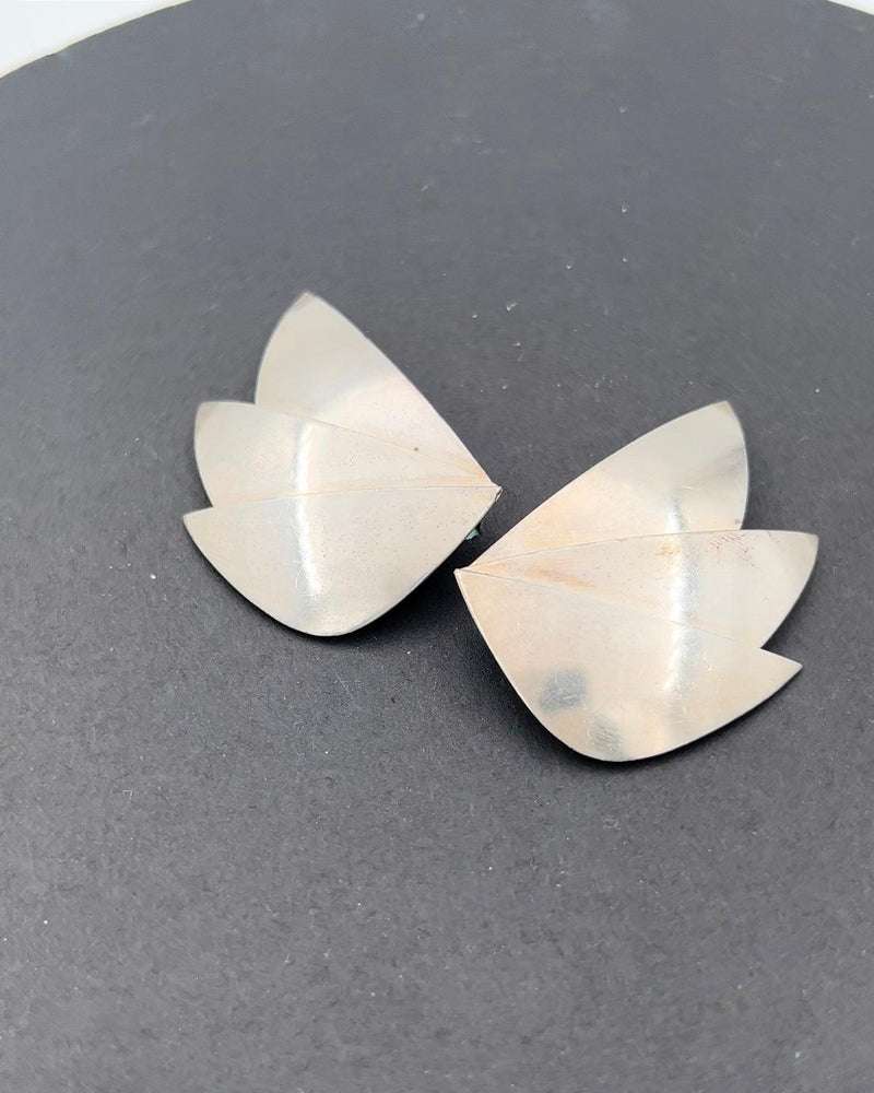 Georg Jensen Sterling Sølv Øreclips No 379 Regitze Overgaard - Danam Antik