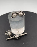 Georg Jensen Sterling Sølv Smykke Sæt af Ring, Broche og øreclips No 21, No 195 og No 81 - Danam Antik