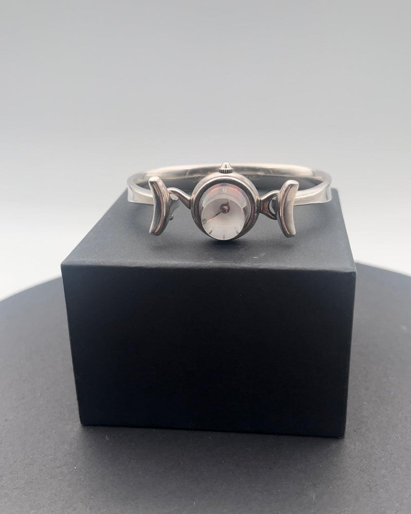 Georg Jensen Sterling Sølv Armbåndsur med Bjergkrystal No 231 - Danam Antik