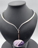 Georg Jensen Sterling Sølv Torun Halsring No 169 og Vedhæng No 133 - Danam Antik