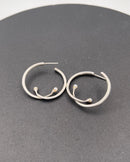 Georg Jensen Sterling Sølv Øreringe No 288 designet af Torun - Danam Antik