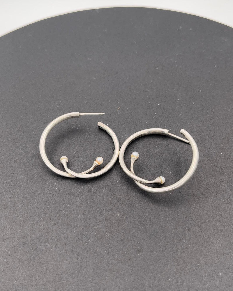 Georg Jensen Sterling Sølv Øreringe No 288 designet af Torun - Danam Antik