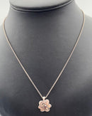 Georg Jensen Sterling Sølv Halskæde med Vedhæng No 263 med granat - Danam Antik