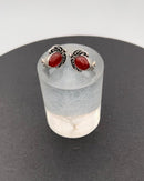 Georg Jensen Sterling Sølv 2005 Års Øreclips med Karneol - Danam Antik