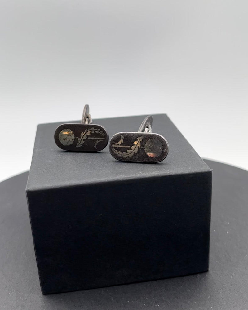 Georg Jensen Jern/Sølv Manchetknapper No 5007 - Danam Antik