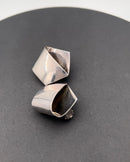 Georg Jensen Sterling Sølv Moderne Pentagon Formede Øreklips No 202 - Danam Antik