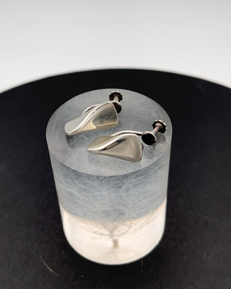 Georg Jensen Sterling Sølv Øreringe (Skruer) No 116A - Danam Antik