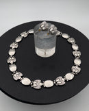 Georg Jensen Sterling Sølv Pinje Smykkesæt med halskæde, armbånd og øreringe No 94B - Danam Antik