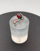 Georg Jensen Sterling Sølv 2005 Års Øreclips med Karneol - Danam Antik