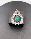 Tidlig Georg Jensen 826 Sølv Vedhæng med chrysopras No 14 - Danam Antik