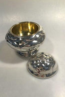 Kaviarlågskål, Sølv, forgyldt inderskål (1919) - Danam Antik