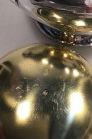 Kaviarlågskål, Sølv, forgyldt inderskål (1919) - Danam Antik