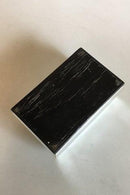 Kay Bojesen 830 S Sølvskrin med bund og indlæg af delvist sortmalet Mahogny - Danam Antik