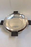 Mogens Bjørn-Andersen Sterling Sølv lågskål med ibenhold håndtag - Danam Antik