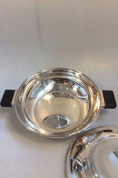 Mogens Bjørn-Andersen Sterling Sølv lågskål med ibenhold håndtag - Danam Antik