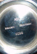 Mogens Bjørn-Andersen Sterling Sølv Lille Skål med blå emalje Birkerød - Danam Antik