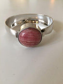 N.E. From Armbånd i Sterling Sølv med Rosa Sten - Danam Antik