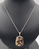 Per Sax Møller Sterling Sølv Vedhæng med sten samt kæde - Danam Antik