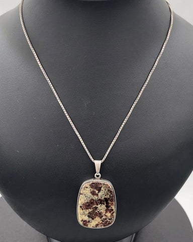 Per Sax Møller Sterling Sølv Vedhæng med sten samt kæde