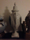 Rørstrand Art Nouveau pate sur pate Vase med Hejre og blomster - Danam Antik