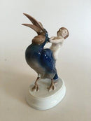 Rosenthal Porcelæns Figurine af Putti på ryggen af Tucan - Danam Antik