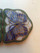 Royal Copenhagen Anton Michelsen Bæltespænde No 336 af Christian Thomsen og er fra 1906 Motiv er sommerfugle - Danam Antik