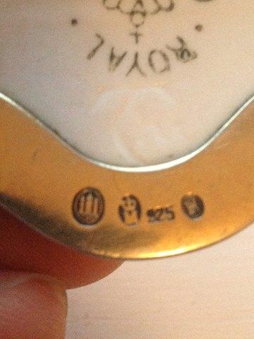 Royal Copenhagen Anton Michelsen Bæltespænde No 336 af Christian Thomsen og er fra 1906 Motiv er sommerfugle - Danam Antik