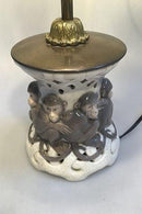 Royal Copenhagen Art Nouveau Bordlampe Abe-motiv No 796/377 - Danam Antik