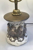 Royal Copenhagen Art Nouveau Bordlampe Abe-motiv No 796/377 - Danam Antik