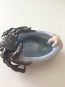 Royal Copenhagen Art Nouveau Krystal Glasur Skål med krabbe og søstjerne - Danam Antik