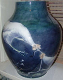 Royal Copenhagen Art Nouveau Unika Vase af Carl Mortensen fra 1890 - Danam Antik