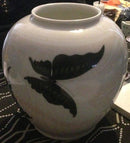 Royal Copenhagen Art Nouveau Unika Vase af Jenny Meyer fra 1903 med sommerfugle - Danam Antik