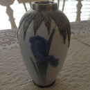 Royal Copenhagen Art Nouveau Vase Sølv Monteret motiv af Kylling og iris fra 1904 - Danam Antik