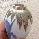 Royal Copenhagen Art Nouveau Vase Sølv Monteret motiv af Kylling og iris fra 1904 - Danam Antik