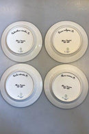 Royal Copenhagen Flora Danica Frokosttallerkener No 20/3550 (Jubilæumsæt på 4 tallerkner) - Danam Antik