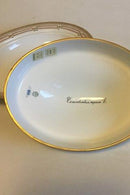 Royal Copenhagen Flora Danica Ovalt lågfad No 3567 - Danam Antik