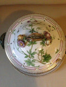 Royal Copenhagen Flora Danica Rundt Terrin med underfad No 3562 og 3563 - Danam Antik