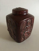 Royal Copenhagen Jais Nielsen Lågvase i Okseblodsglasur No 2944 - Danam Antik