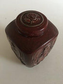 Royal Copenhagen Jais Nielsen Lågvase i Okseblodsglasur No 2944 - Danam Antik